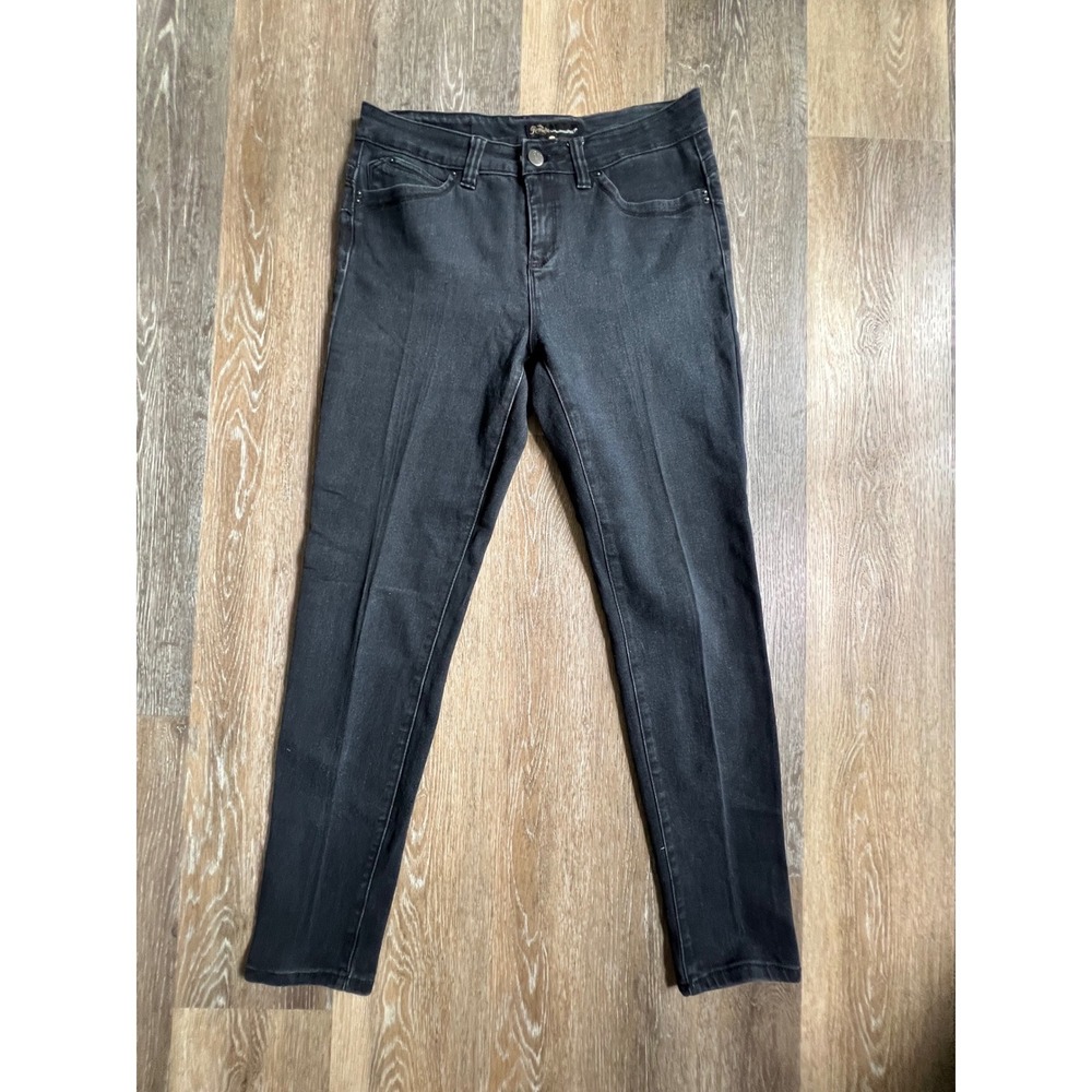 Royalty WannaBettaButt Jeans Women Size 12 Black Skinny Stretch Denim 3420